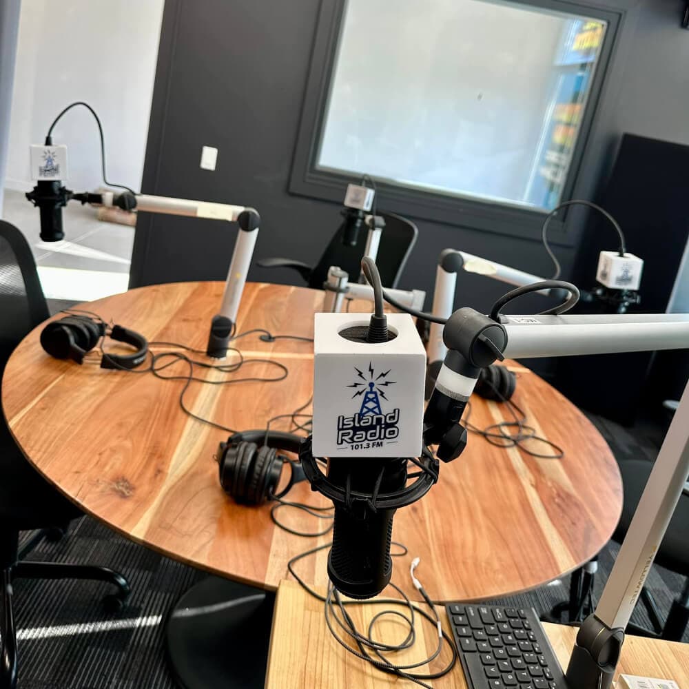 Podcast recording setup